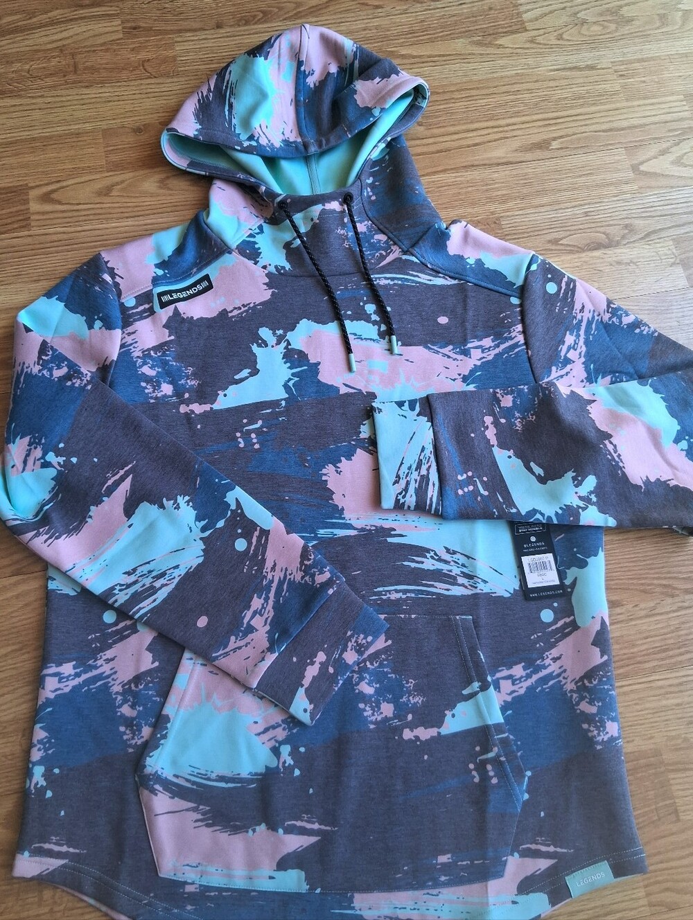 NWT Legends Brand Mens Hoodie, Hooded Sweatshirt, SZ Lg. Camoflague